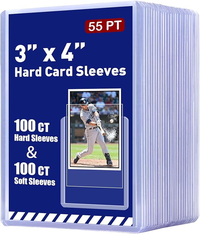 200ct 55pt 3" x 4" Hard Plastic Card Protector by Unknown