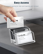 Uniclife Acrylic Business Card Holder - Image 3