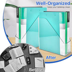 Akamino 2 Pack Acrylic Magazine File Holder, A4 Vertical File Organizer - Image 4