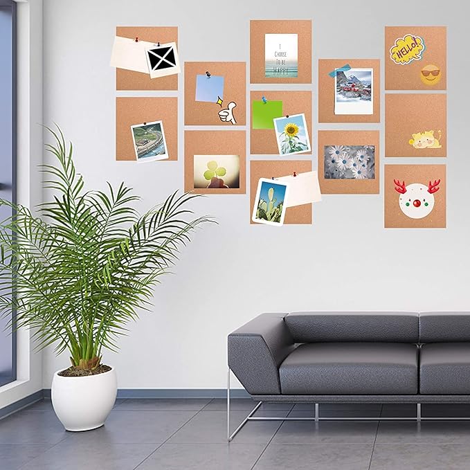 SUNGIFT Cork Board 12"x12" - Image 3