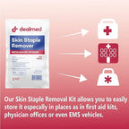 Dealmed Sterile Staple Removal Kit, Includes Staple Remover and Gauze Sponge - Image 4