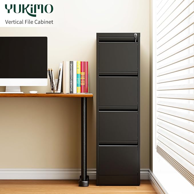 Yukimo 4 Drawer File Cabinet - Image 2