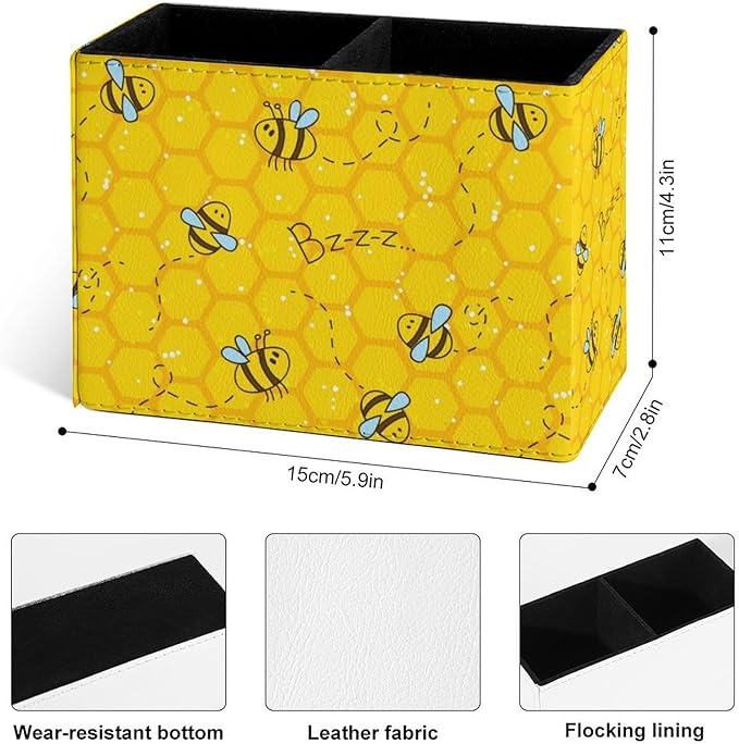 Famame Honeycomb Cute Bee Pencil Holder - Image 3