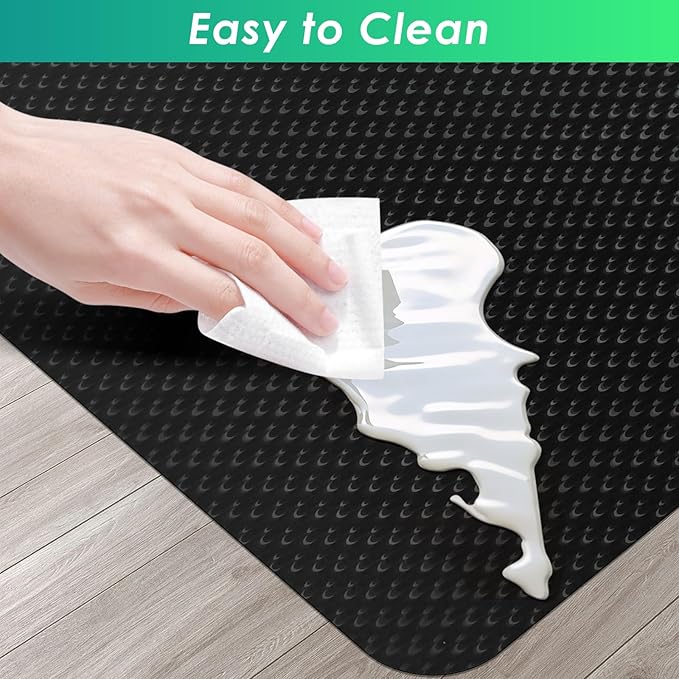 Vicwe Gaming Chair Mat for Hard Floor, Anti-Slip Hard Floor Protector Rolling - Image 4