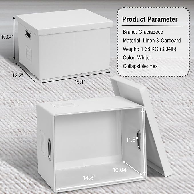 File Organizer Box, Decorative Storage Filling Box - Image 2