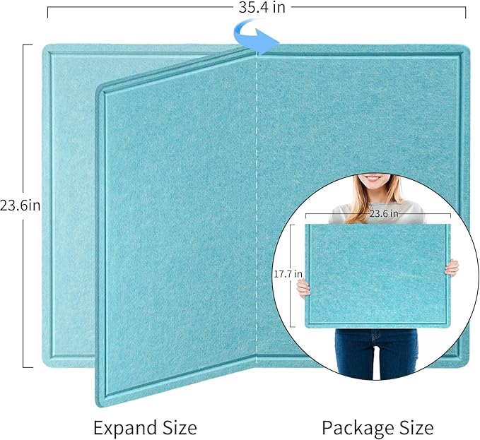 Bulletin Board, 36 x 24 inches Felt Board - Image 2