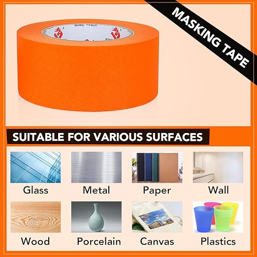 BOMEI PACK Orange Painters Tape 1 Inch - Image 5