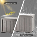 PATIOEASY Outdoor Storage Box 270GAL Waterproof Resin Deck Box, UV-Resistant - Image 5