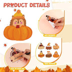 Henoyso 108 Pcs Fall Thanksgiving Themed Name Tags Labels Autumn Classroom - Image 3