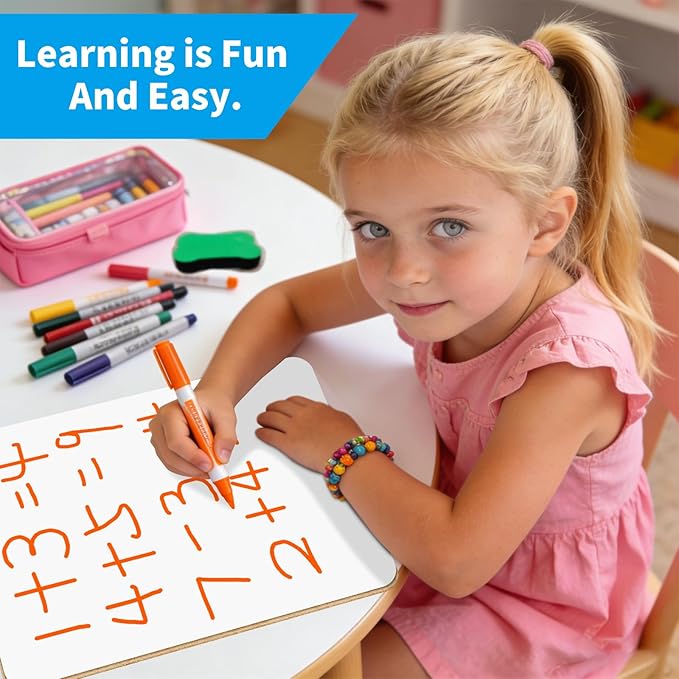 OSIMIG 26 Pack Small White Board Dry Erase, Mini Dry Erase Board 9" x12” - Image 6