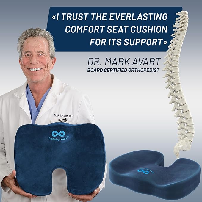 Everlasting Comfort Doctor Recommended Memory Foam Seat Cushion - Image 6