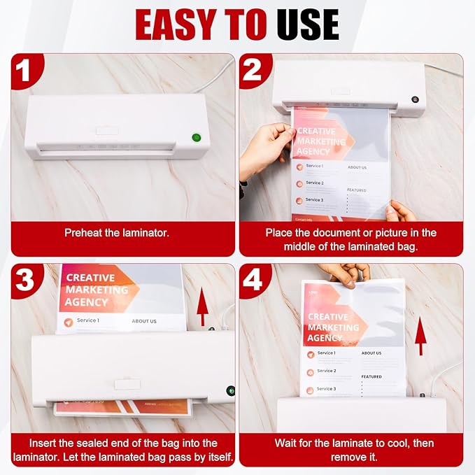 CAREGY 300 Pack Laminating Sheets, Holds 8.5 x 11 Inch Sheets, 5 Mil Thermal - Image 9