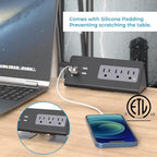 Nightstand Charging Station, Nightstand Edge Power Strip - Image 5
