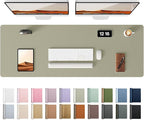 YSAGi Leather Desk Protector, Office Mat, Large Mouse Mat, Non-Slip PU Leather by YSAGi