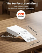 MUNBYN 4"x6" Direct Thermal Shipping Labels, Commercial Grade Permanent - Image 2
