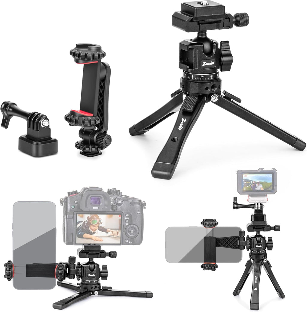 Zeadio Heavy Duty Metal Tripod Kit