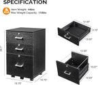 VINGLI 3-Drawer File Cabinet - Image 3
