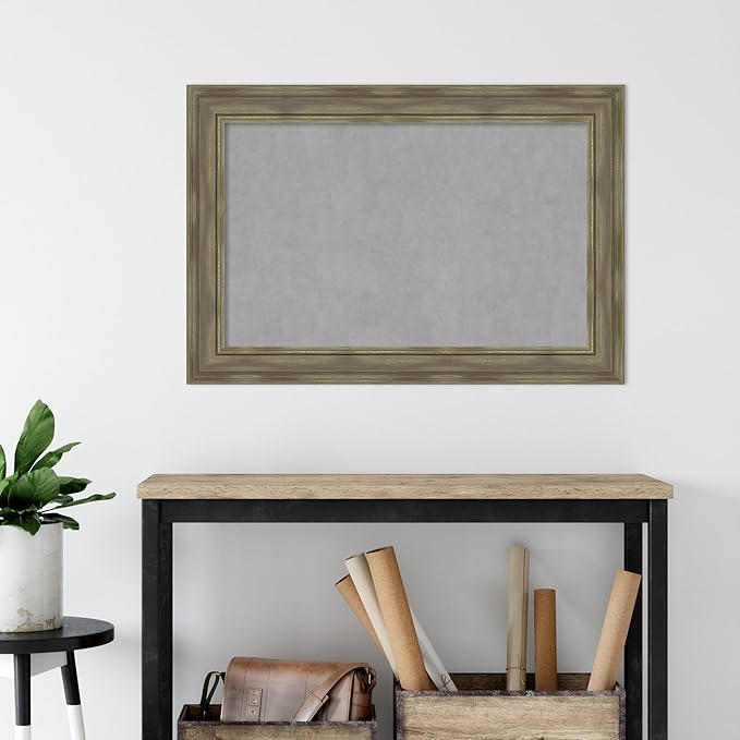 Amanti Art Grey Framed Magnetic Board 26x38 Large Vision Board - Image 5