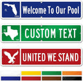 Custom Street Sign, Address Sign, 8 Colors, Reflective Option, Mounting Options by MySignCenter