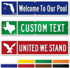 Custom Street Sign, Address Sign, 8 Colors, Reflective Option, Mounting Options by MySignCenter