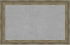 Amanti Art Grey Framed Magnetic Board 30x46 Large Vision Board by AmantiArt