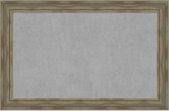 Amanti Art Grey Framed Magnetic Board 30x46 Large Vision Board by AmantiArt