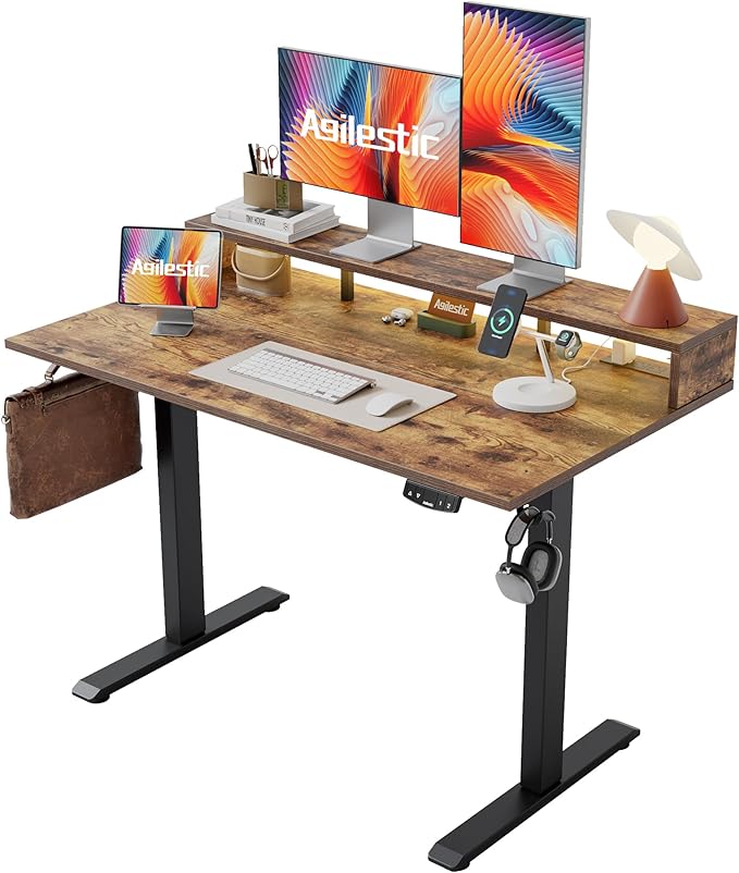 Electric Height Adjustable Standing Desk by Agilestic