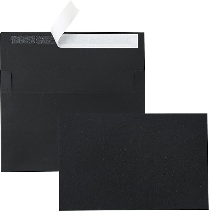 Silunkia 100 Packs Black Blank Greeting Cards by Silunkia