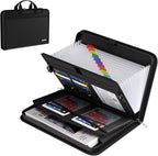 Fireproof & Waterproof Accordion File Organizer, 13-Pocket Expanding Document by Unknown