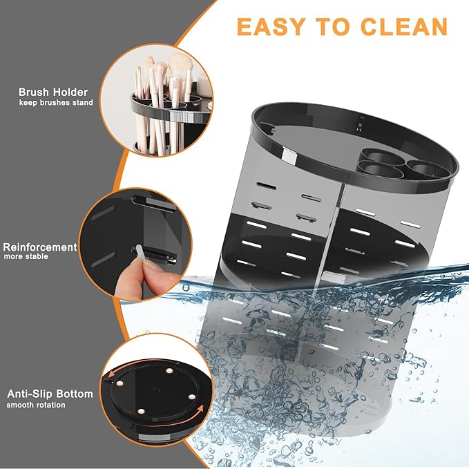 Jiavarry Rotating Makeup Organizer - Image 6