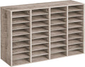 HOOBRO Wooden Literature Organizer, 36-Slot Mail Sorters, Removable Classroom by HOOBRO