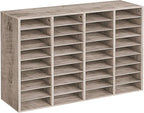 HOOBRO Wooden Literature Organizer, 36-Slot Mail Sorters, Removable Classroom by HOOBRO