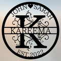 Personalized Last Name Metal Signs by Laojixiaopu-CustomMetalNameSign-PersonalizedGiftforCouples