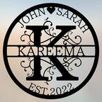 Personalized Last Name Metal Signs by Laojixiaopu-CustomMetalNameSign-PersonalizedGiftforCouples