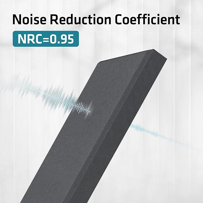 2” Thick Acoustic Panels with Hanging Brackets to the Wall, Medium Grey - Image 8