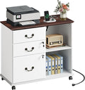 DEVAISE 3 Drawer File Cabinet, Wood Lateral Filing Cabinet by DEVAISE