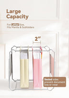 SortRax Plastic Extra Capacity Hanging File Folders, Heavy Duty - Image 2