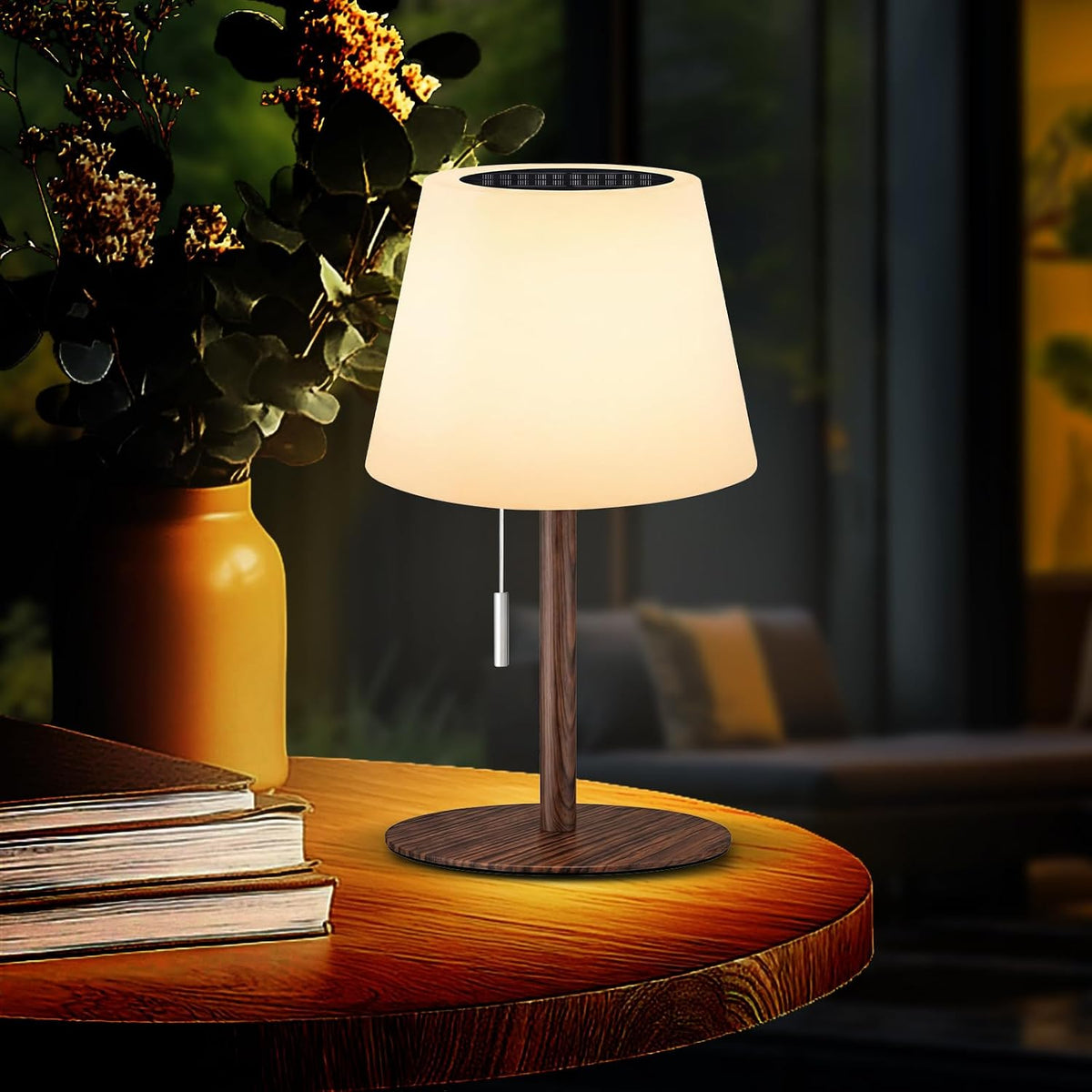 Gewiny Solar Table Lamp for Outside Patio Solar Lamp Outdoor Lamp Waterproof ...
