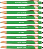 CRME 10pcs Funny Pens Ballpoint Set Black Ink Pen Body has Rubber Coating by Unknown