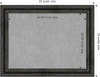 Amanti Art Black Framed Magnetic Board 25x33 Medium Vision Board - Image 4