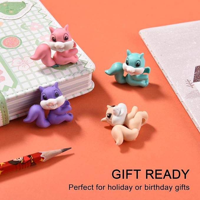 24Pcs Pencil Top Erasers for Kids, Squirrel Pencil Erasers Toppers Bulk - Image 7