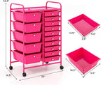 GLACER 15 Drawers Rolling Cart, Storage Cart - Image 3