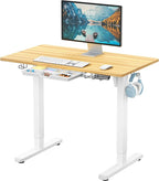 SHW 40-Inch Electric Height Adjustable Standing Desk by SHW
