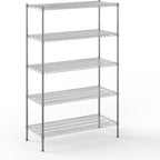 Regal Altair 21" Deep x 48" Wide x 74" Height Wire Shelving Kit | 5-Tier | NSF