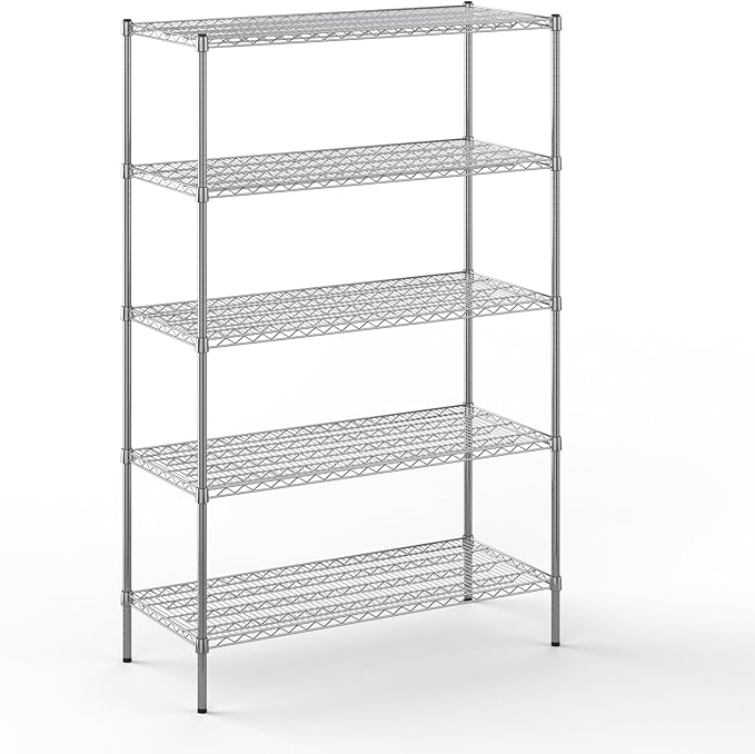 Regal Altair 21" Deep x 48" Wide x 74" Height Wire Shelving Kit | 5-Tier | NSF by Regal+Altair