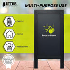 Better Office Products Magnetic A-Frame Chalkboard Sign, Extra Large 20" x 40" - Image 7