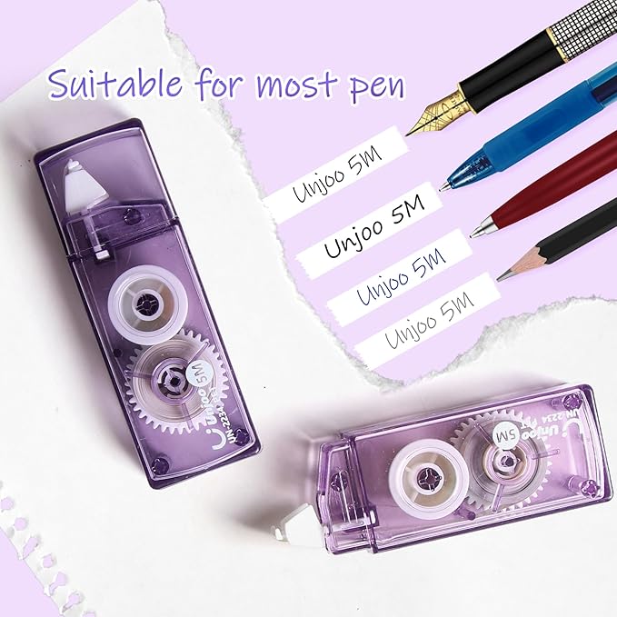 Unjoo White Correction Tape, For school, Office Workers - Image 5