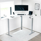 VIVO Electric Corner 63 x 55 inch L-Shaped Standing Desk, Memory Height - Image 8
