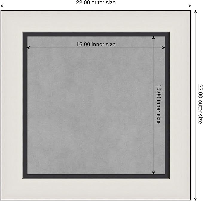 Amanti Art Silver Framed Magnetic Board 22x22 Small Vision Board - Image 2