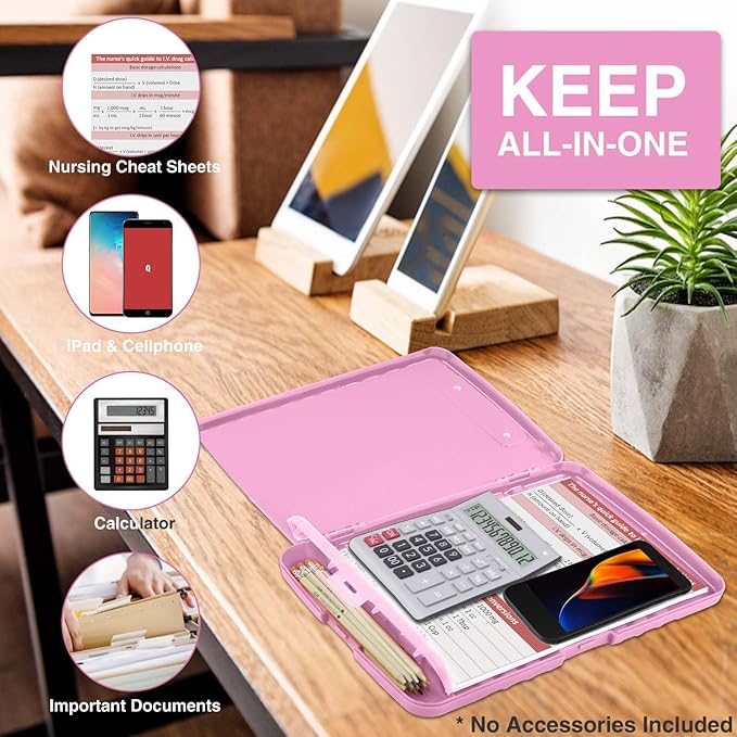 Sooez Clipboard with Storage, High Capacity Nursing Clipboards with Pen Holder - Image 5